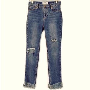 Free People Great Heights Cropped Skinny Size 28